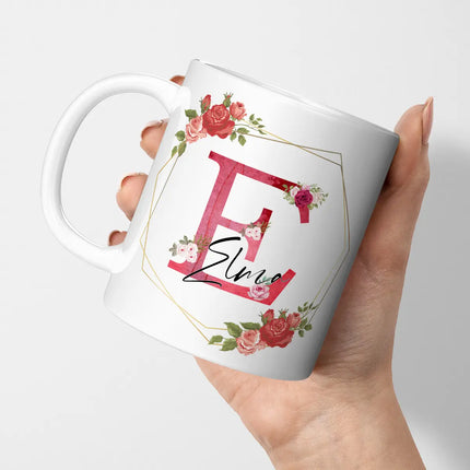 persoanlised-red-flower-mug-name-gift-for-mum