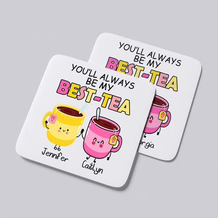 Personalised BEST TEA Coaster