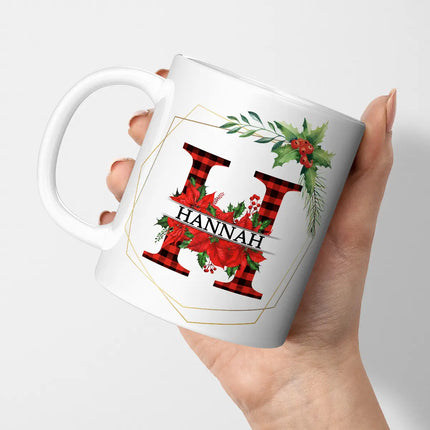 Personalised Christmas Initial Name Mug For Christmas