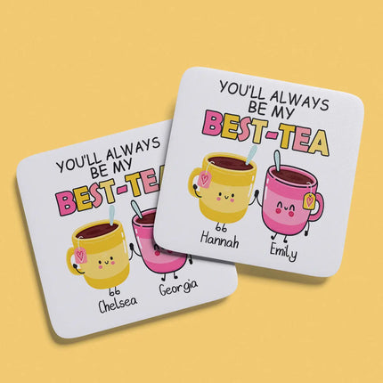 Personalised BEST TEA Coaster