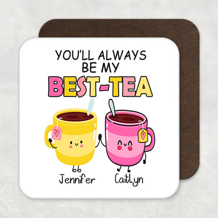 Personalised BEST TEA Coaster